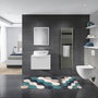 Mijölnir Juego de alfombrillas de baño azul de 2 piezas